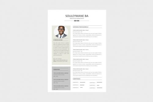 Modèle de CV Professionnel Gorée à télécharger | Emploi Dakar