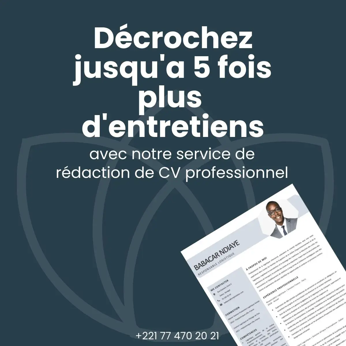 Rédaction CV Emploi Dakar